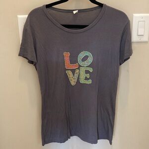 Love Tee embroidered by Natural Life